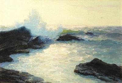Lionel Walden Crashing Sea, oil painting by Lionel Walden, China oil painting art